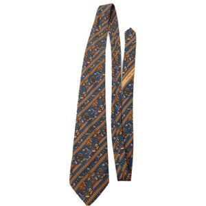 Salvatore Ferragamo Eurasian Print Silk Tie Italian Asian